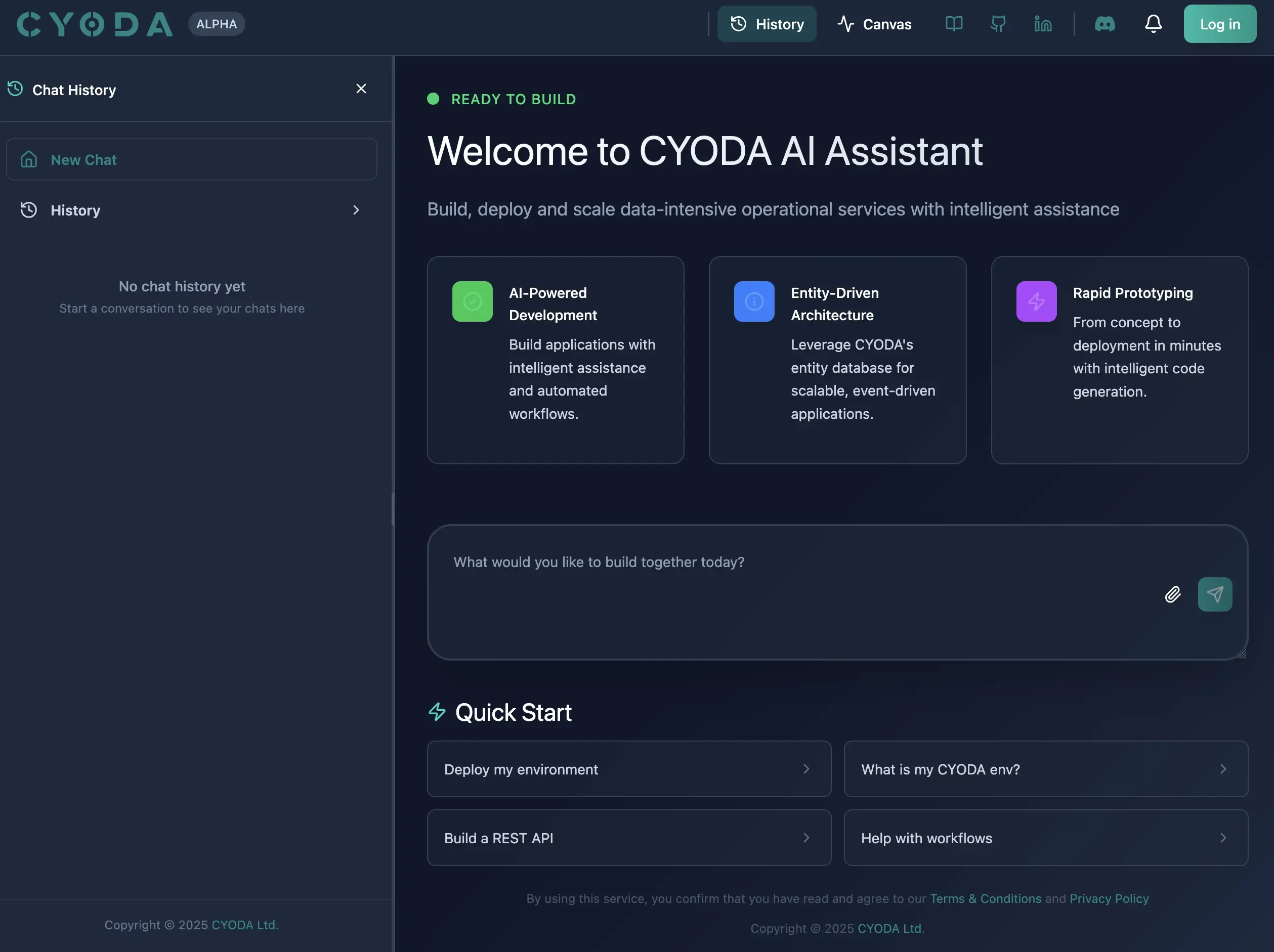 AI Studio Greeting Screen