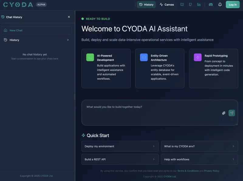 AI Assistant Greeting Screen