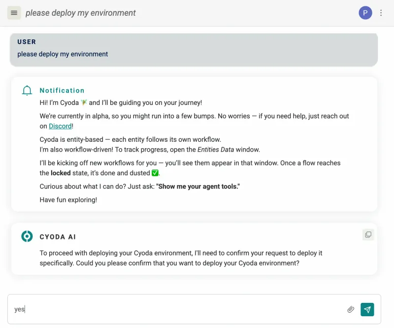 Deploy Env Prompt