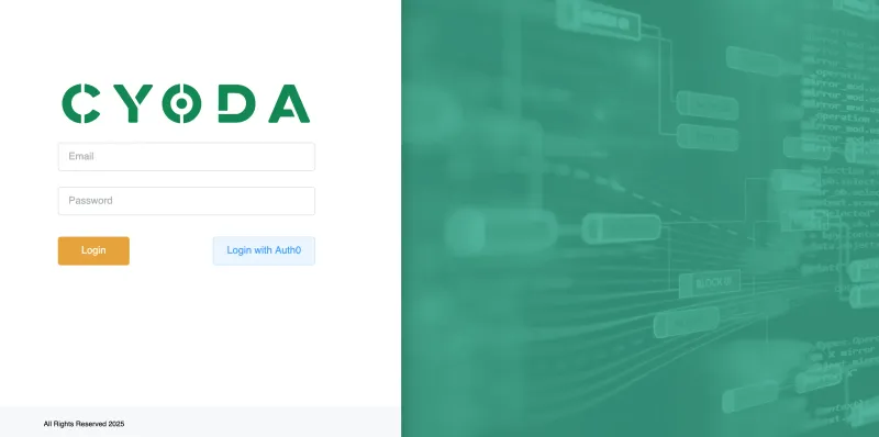 Login Cyoda UI